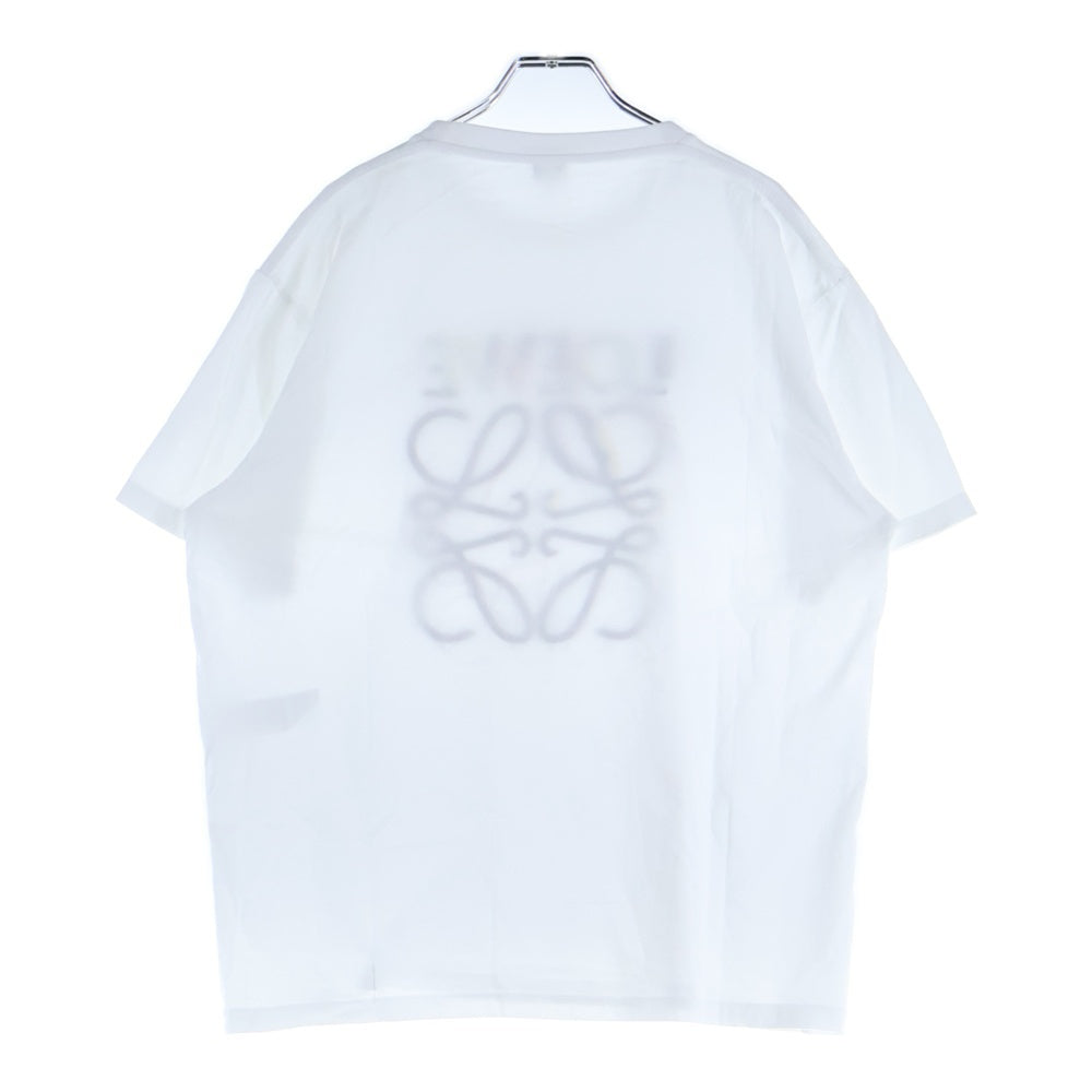 LOEWE(ロエベ) T-Shirt グリッチ アナグラムロゴ刺繍 半袖Tシャツ ブラック H526Y22J61