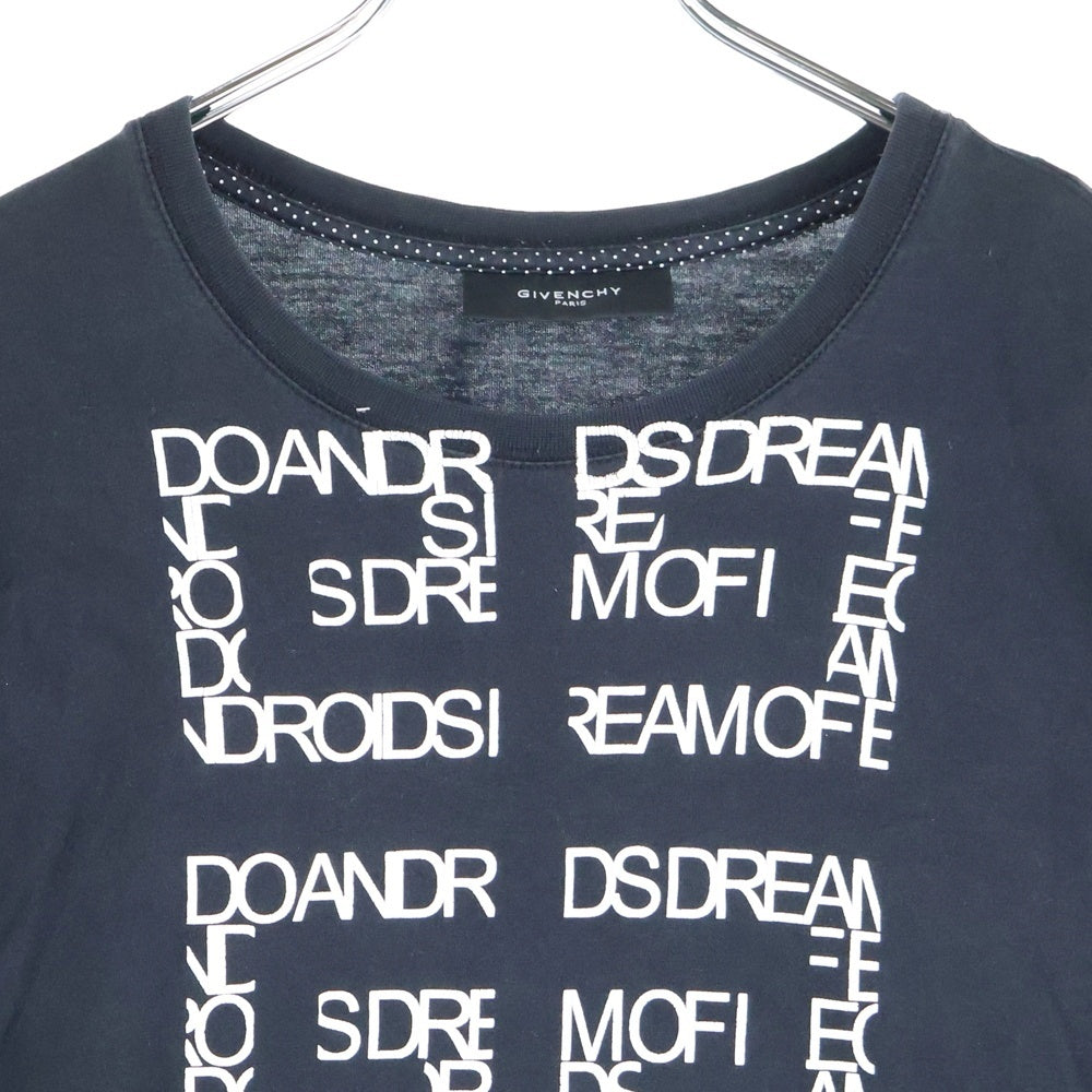 GIVENCHY(ジバンシィ) 4Gロゴプリント ショートスリーブカットソー 半袖Tシャツ ブラック 8S 7236 31