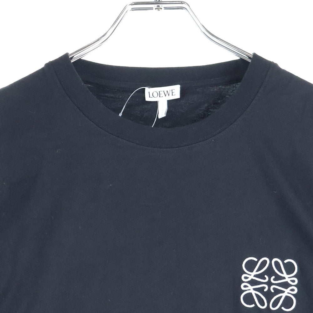 LOEWE(ロエベ) T-Shirt アナグラムロゴ刺繍 半袖Tシャツ ブラック H526341XAI