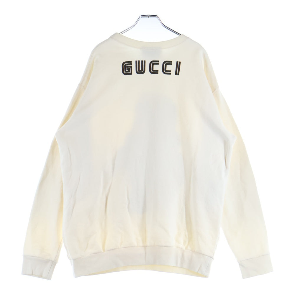 GUCCI(グッチ) Snow White Sequin Sweatshirt スパンコール装飾 クルーネックスウェットトレーナー アイボリー 469250 X9S42