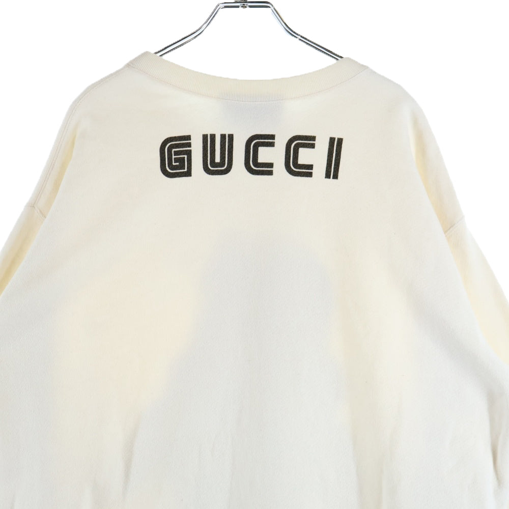 GUCCI(グッチ) Snow White Sequin Sweatshirt スパンコール装飾 クルーネックスウェットトレーナー アイボリー 469250 X9S42