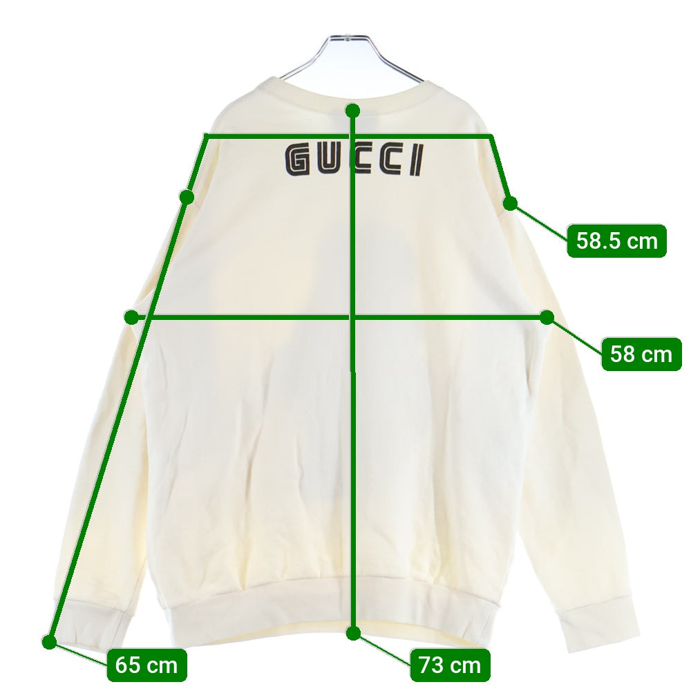 GUCCI(グッチ) Snow White Sequin Sweatshirt スパンコール装飾 クルーネックスウェットトレーナー アイボリー 469250 X9S42