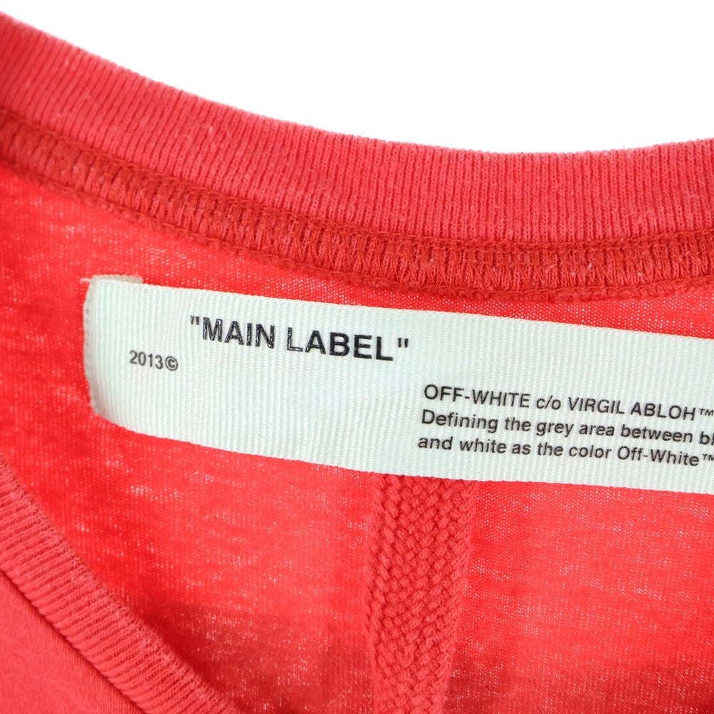 OFF-WHITE(オフホワイト) 19SS Stencil T-Shirt ステンシル 半袖Tシャツ レッド OMAA038R19185015
