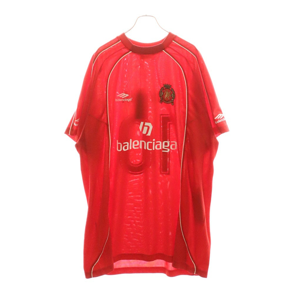 BALENCIAGA(バレンシアガ) 24SS Paris Soccer Oversized T-Shirt Tokyo Aoyama パリ サッカーシリーズ 青山限定 オーバーサイズ サッカージャージ ユニフォーム 半袖Tシャツ 777705 TPVR5