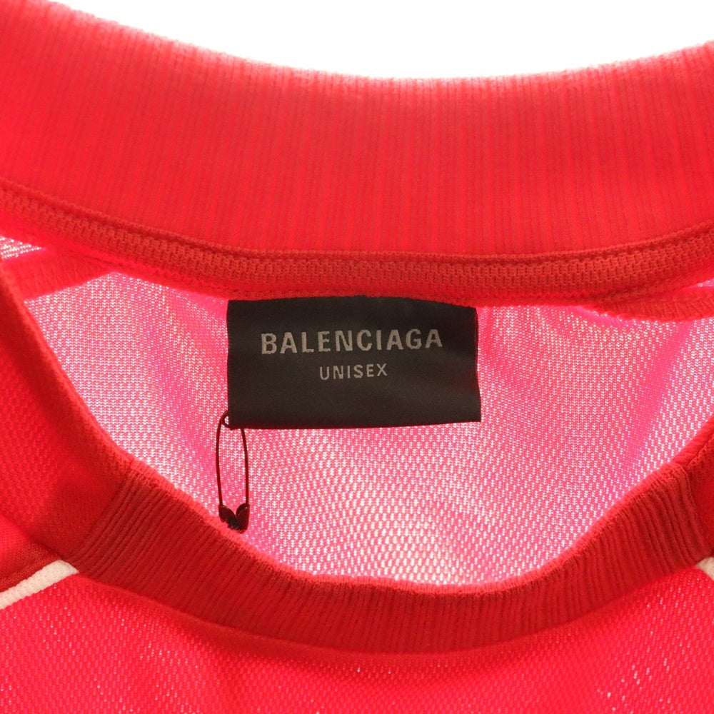 BALENCIAGA(バレンシアガ) 24SS Paris Soccer Oversized T-Shirt Tokyo Aoyama パリ サッカーシリーズ 青山限定 オーバーサイズ サッカージャージ ユニフォーム 半袖Tシャツ 777705 TPVR5