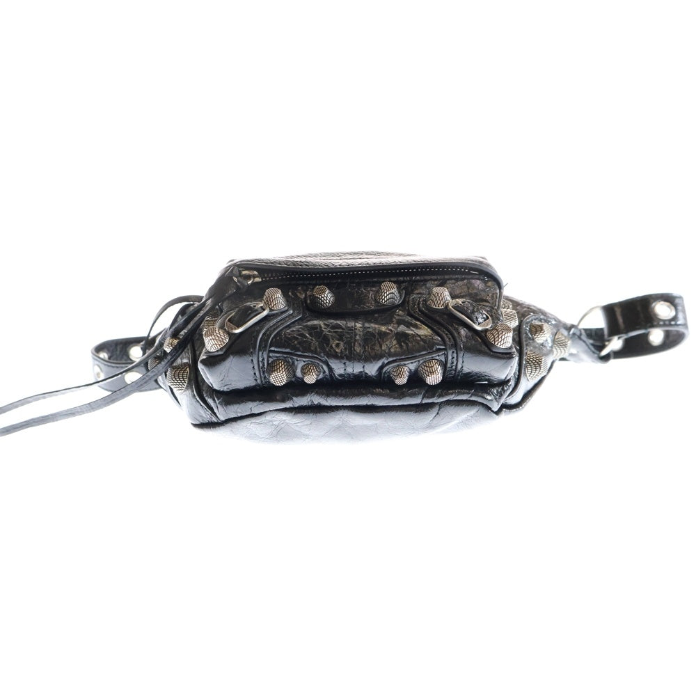 BALENCIAGA(バレンシアガ) Le Cagole Belt Bag ル カゴール レザーベルトバック ウエストバッグ ブラック 742013