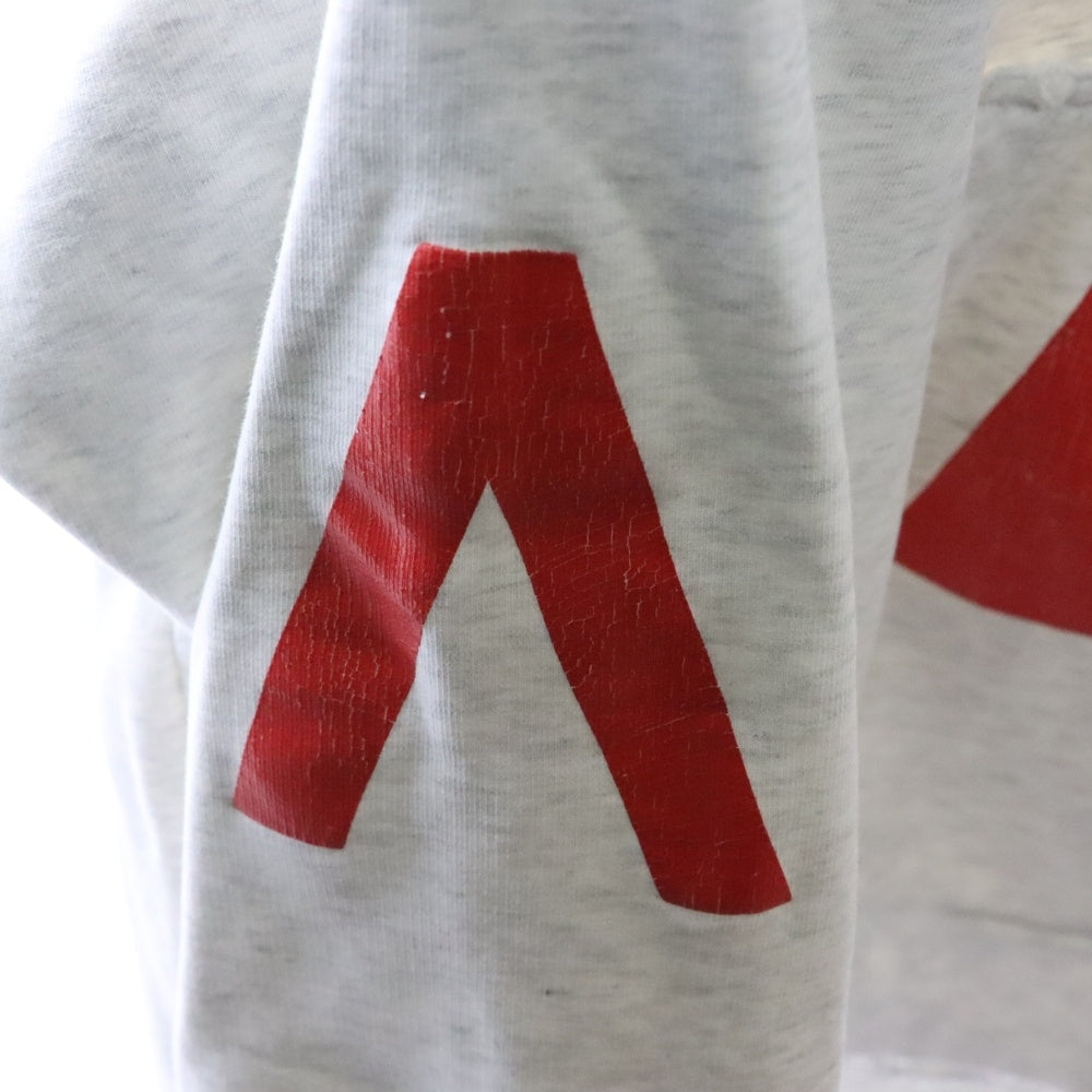 BALENCIAGA(バレンシアガ) 24SS Music Archive Series Connected Zip Up Hoodie アーカイブロゴ ダメージ加工 ジップアップスウェットパーカー フーディー グレー 744457 TQVA6