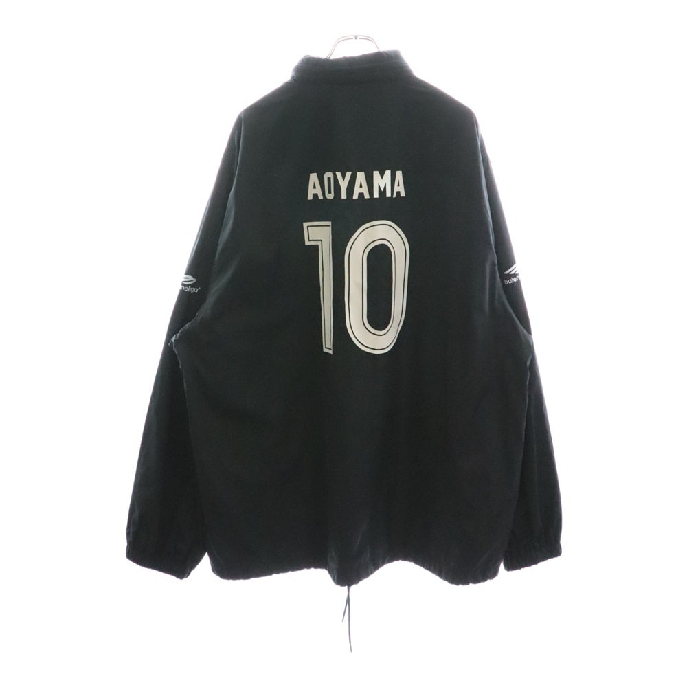 BALENCIAGA(バレンシアガ) 24SS Paris Soccer Nylon Jacket Tokyo Aoyama パリ サッカーシリーズ 東京 青山限定 ナイロンジャケット フーディー ブラック 780813