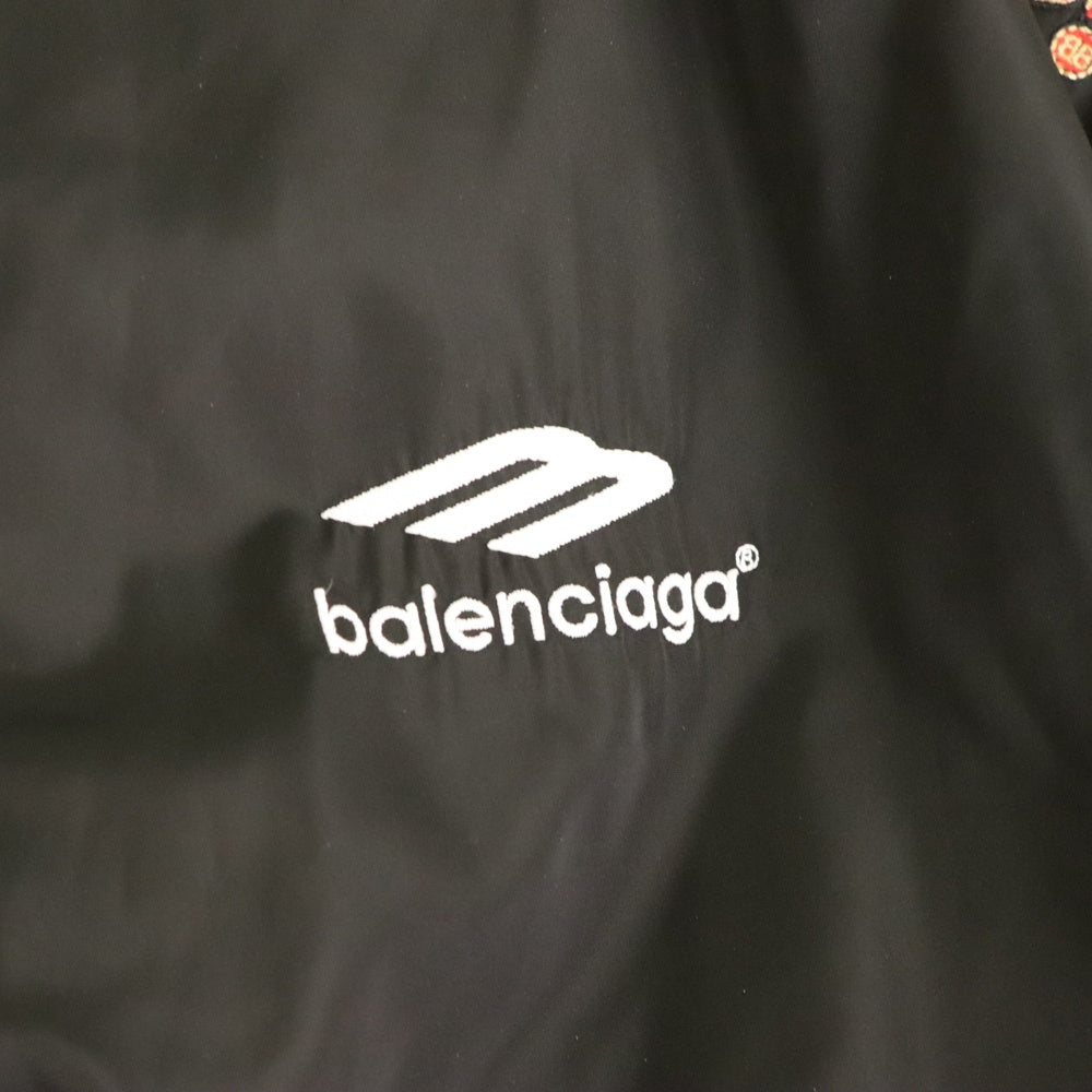 BALENCIAGA(バレンシアガ) 24SS Paris Soccer Nylon Jacket Tokyo Aoyama パリ サッカーシリーズ 東京 青山限定 ナイロンジャケット フーディー ブラック 780813