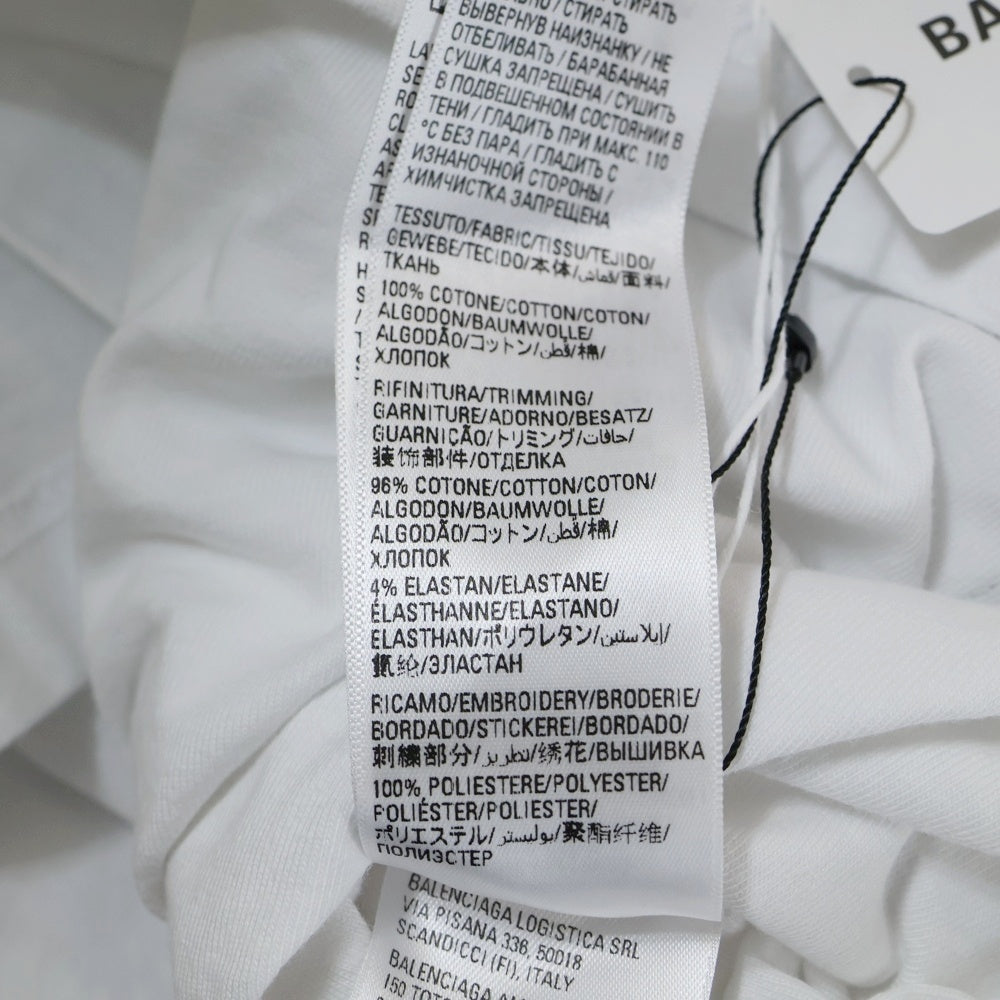 BALENCIAGA(バレンシアガ) 23SS ×adidas Inside Out T-Shirt アディダス インサイドアウト 半袖Tシャツ ホワイト 731769 TNVA6