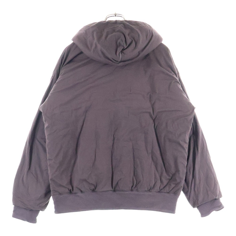 AURALEE(オーラリー) DOUBLE CLOTH PUFFER P O PARKA オーバーサイズプルオーバースウェットパーカー フーディ ブラウン A20AP02NW