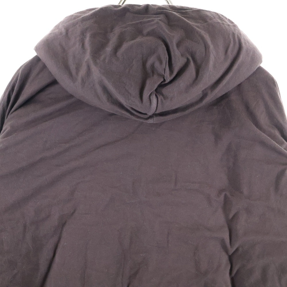 AURALEE(オーラリー) DOUBLE CLOTH PUFFER P O PARKA オーバーサイズプルオーバースウェットパーカー フーディ ブラウン A20AP02NW