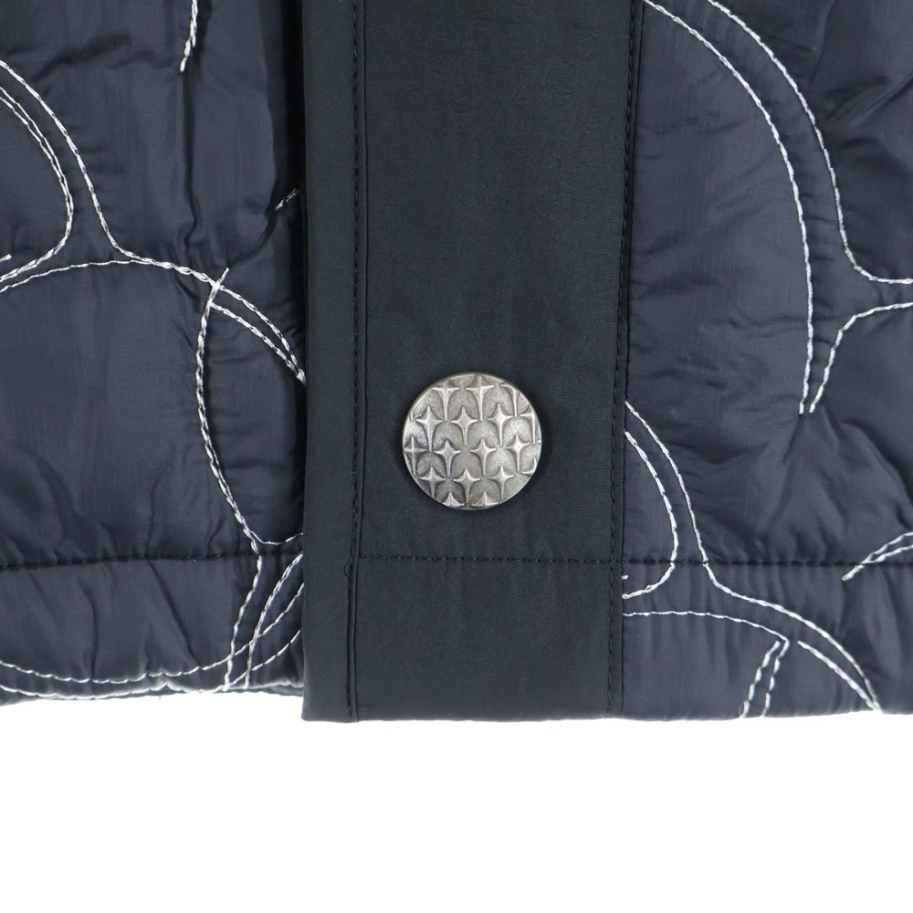 THUG CLUB(サグクラブ) ×adidas PADDED LINER JACKET アディダス ロゴプレート パデット ライナージャケット キルティング ナイロンジャケット グレー KC2231