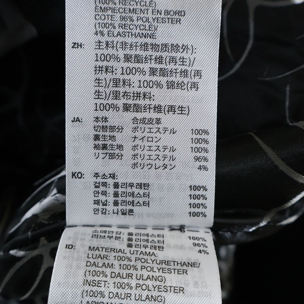 THUG CLUB(サグクラブ) ×adidas TEAMGEIST FAUX LEATHER JACKET アディダス ロゴプレート フェイクレザージャケット KC2231