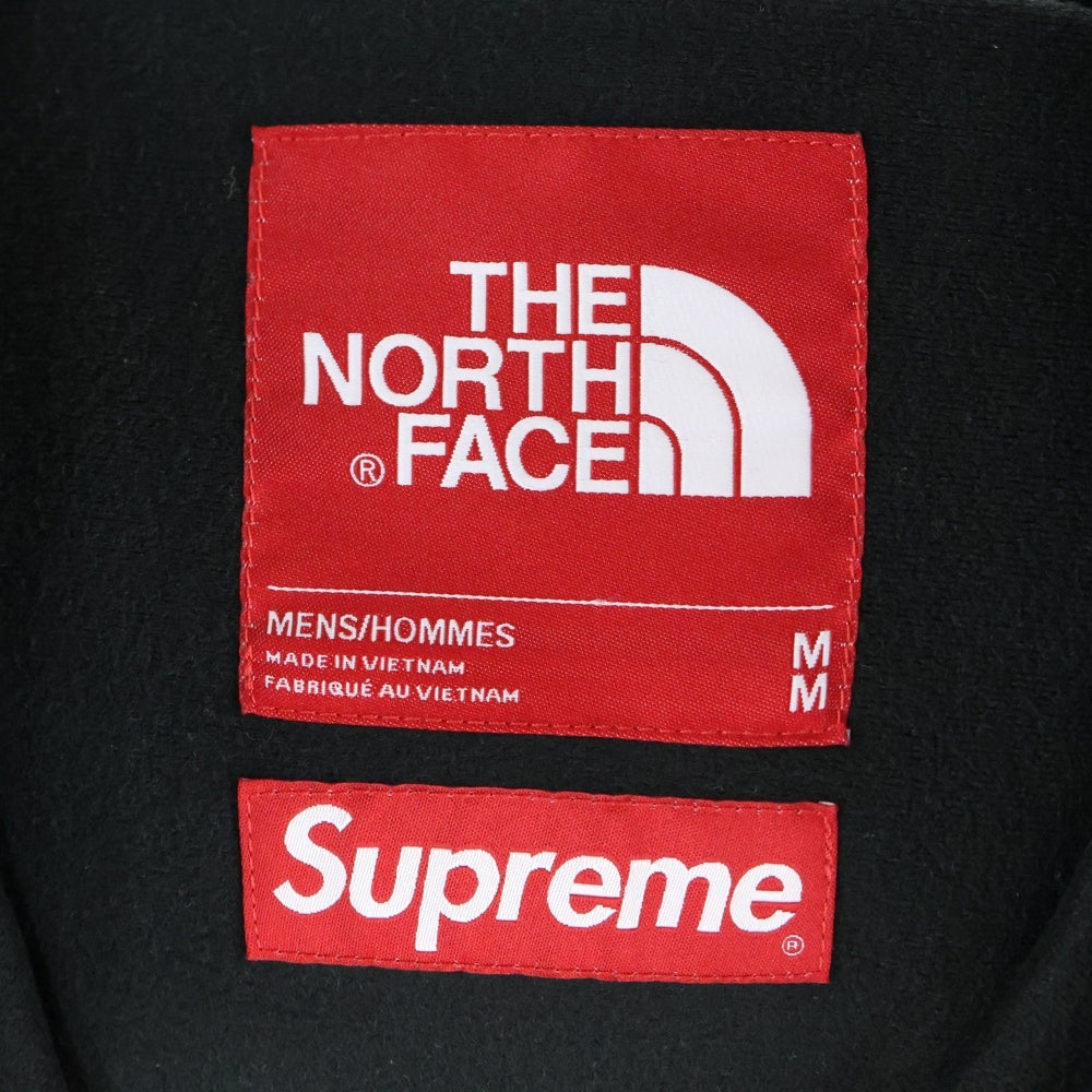 SUPREME(シュプリーム) 18AW ×THE NORTH FACE Leather Mountain Parka ノースフェイス レザーマウンテンパーカー フーディー グリーン NP61807I