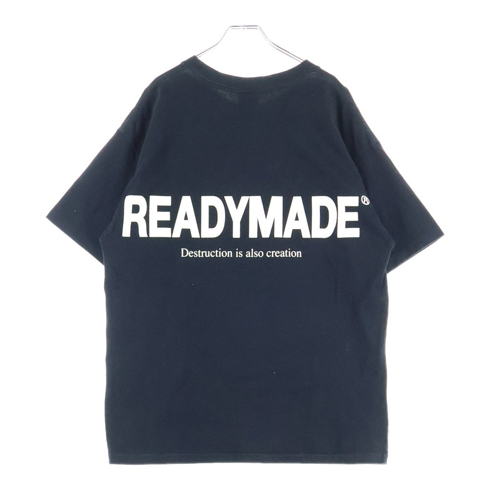 READY MADE(レディメイド) SS T-SHIRT SMILE スマイルロゴ 半袖Tシャツ ブラック RE-CO-BK-00-00-244