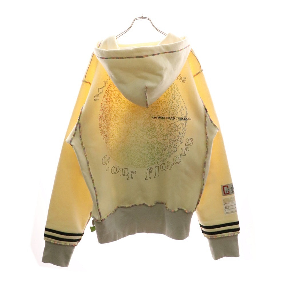 Advisory Board Crystals(アドバイザリー ボード クリスタルズ) ABC. PSYCHIC DEATH HOODIE パール装飾 プルオーバースウェットパーカー フーディー アイボリー