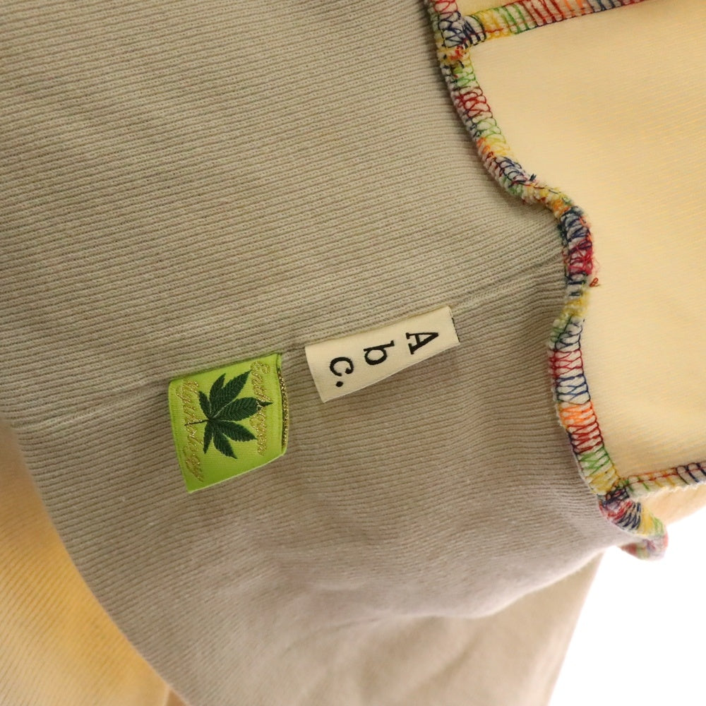 Advisory Board Crystals(アドバイザリー ボード クリスタルズ) ABC. PSYCHIC DEATH HOODIE パール装飾 プルオーバースウェットパーカー フーディー アイボリー