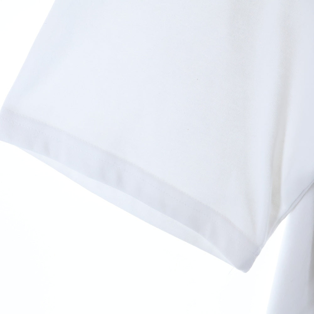 NO BRAND(ノーブランド) man.G マンジ グラフィック刺繍 半袖Tシャツ ホワイト