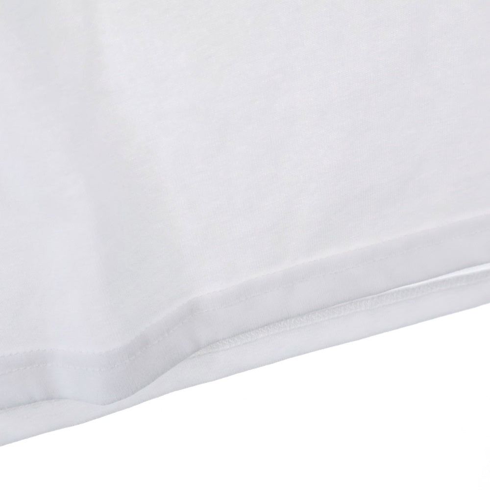 NO BRAND(ノーブランド) man.G マンジ グラフィック刺繍 半袖Tシャツ ホワイト