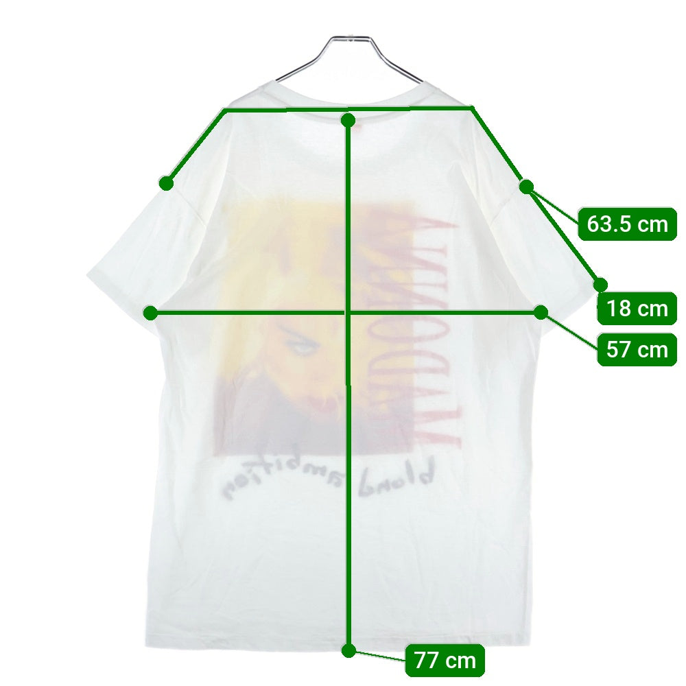 VINTAGE(ヴィンテージ) 90S Madonna blond ambition マドンナ ブロンド アンビション 半袖Tシャツ ホワイト