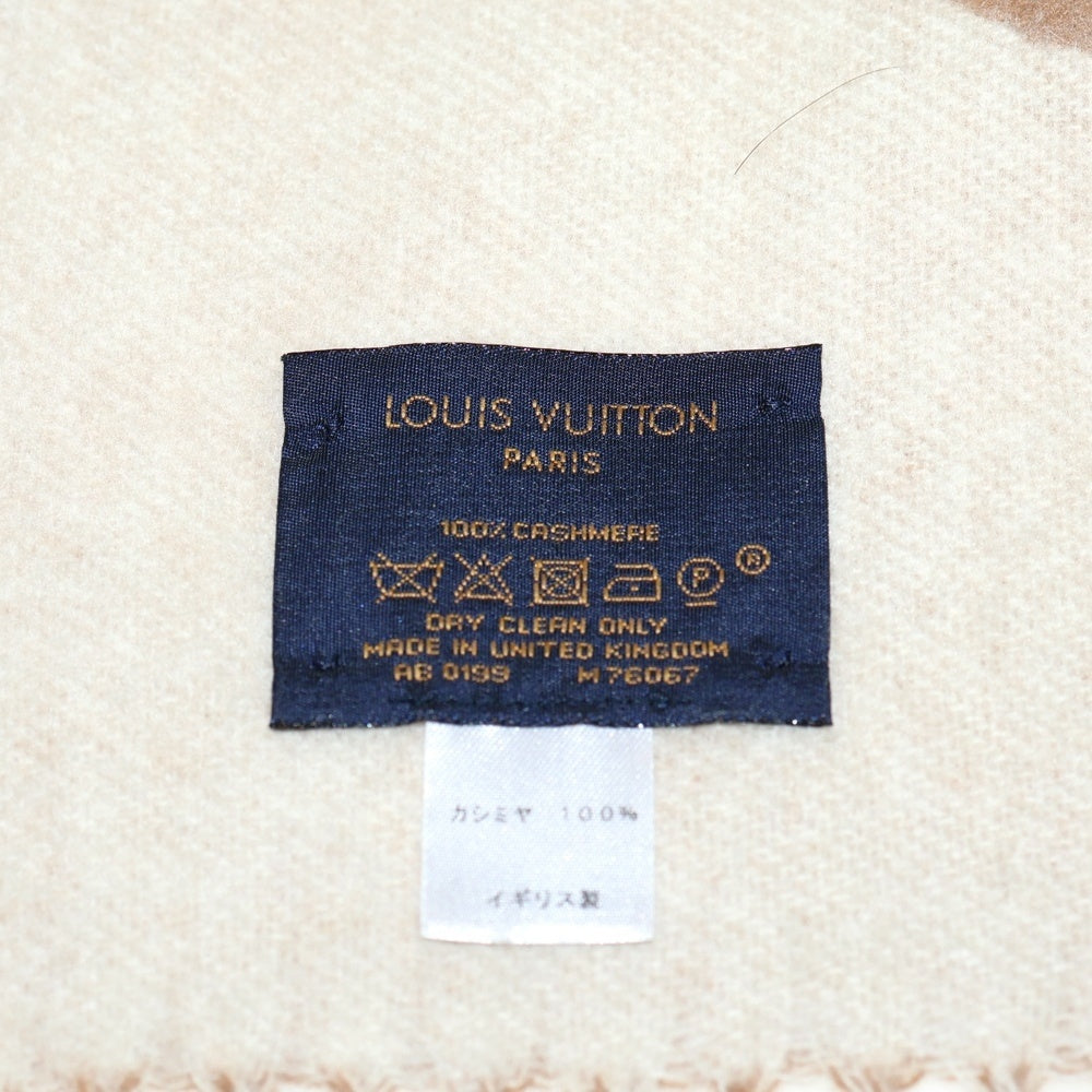 LOUIS VUITTON(ルイヴィトン) モノグラム エシャルプ レイキャビック カシミヤ マフラー ベージュ M76067