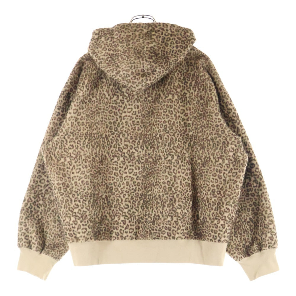 SUPREME(シュプリーム) 24AW Pilled Zip Up Hooded Sweatshirt ピルドジップアップスウェットパーカー レオパード ブラウン