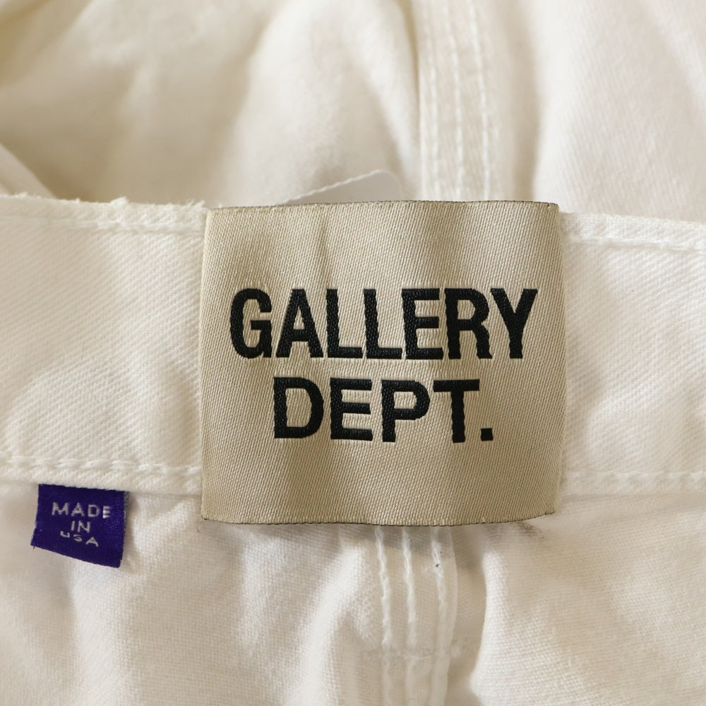 GALLERY DEPT.(ギャラリーデプト) 24SS LE BAR DE MUSIC FLARE ペイント加工 フレアデニムペインターパンツ ホワイト