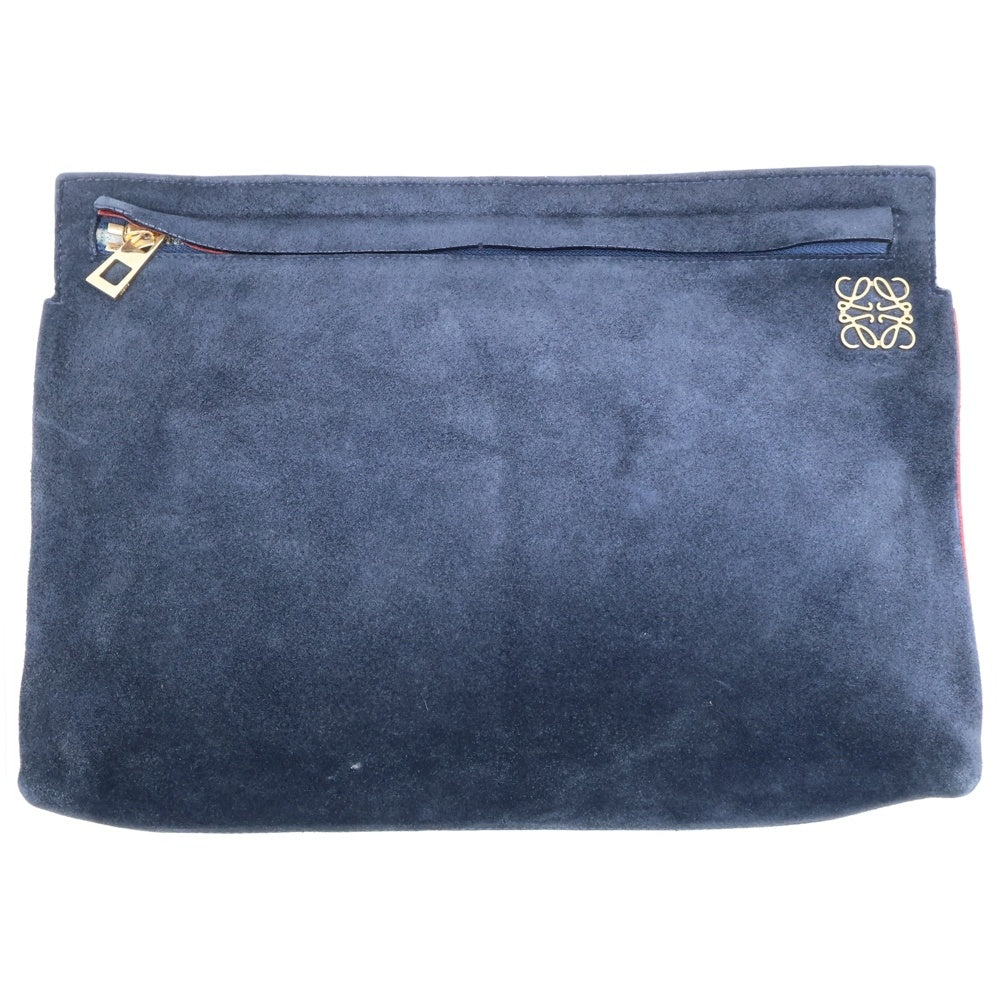 LOEWE(ロエベ) アナグラム レザー クラッチバッグ ブラック