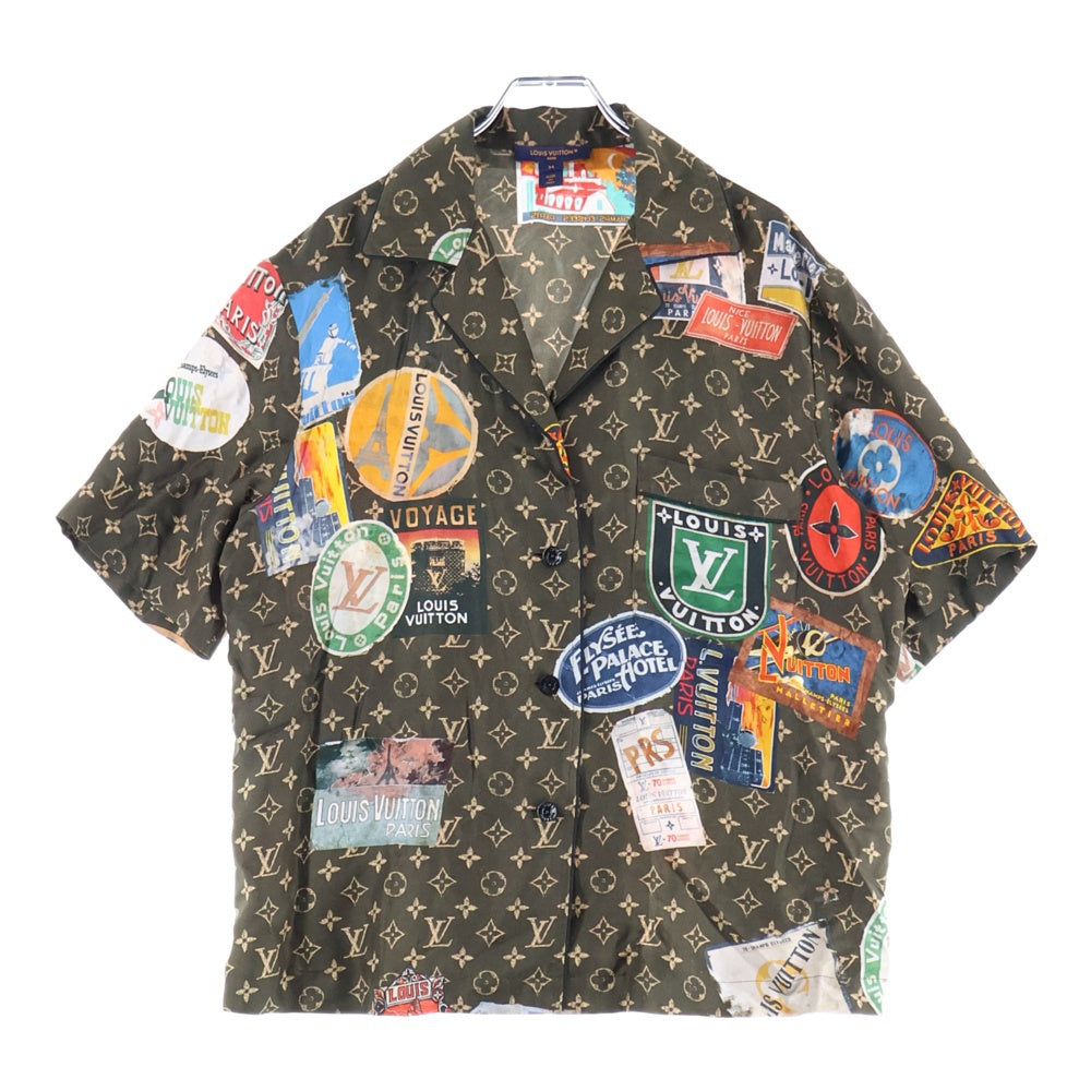 LOUIS VUITTON(ルイヴィトン) 24AW エリゼパレス シルク半袖シャツ ブラウン レディース RW242WW KFY FRBL20