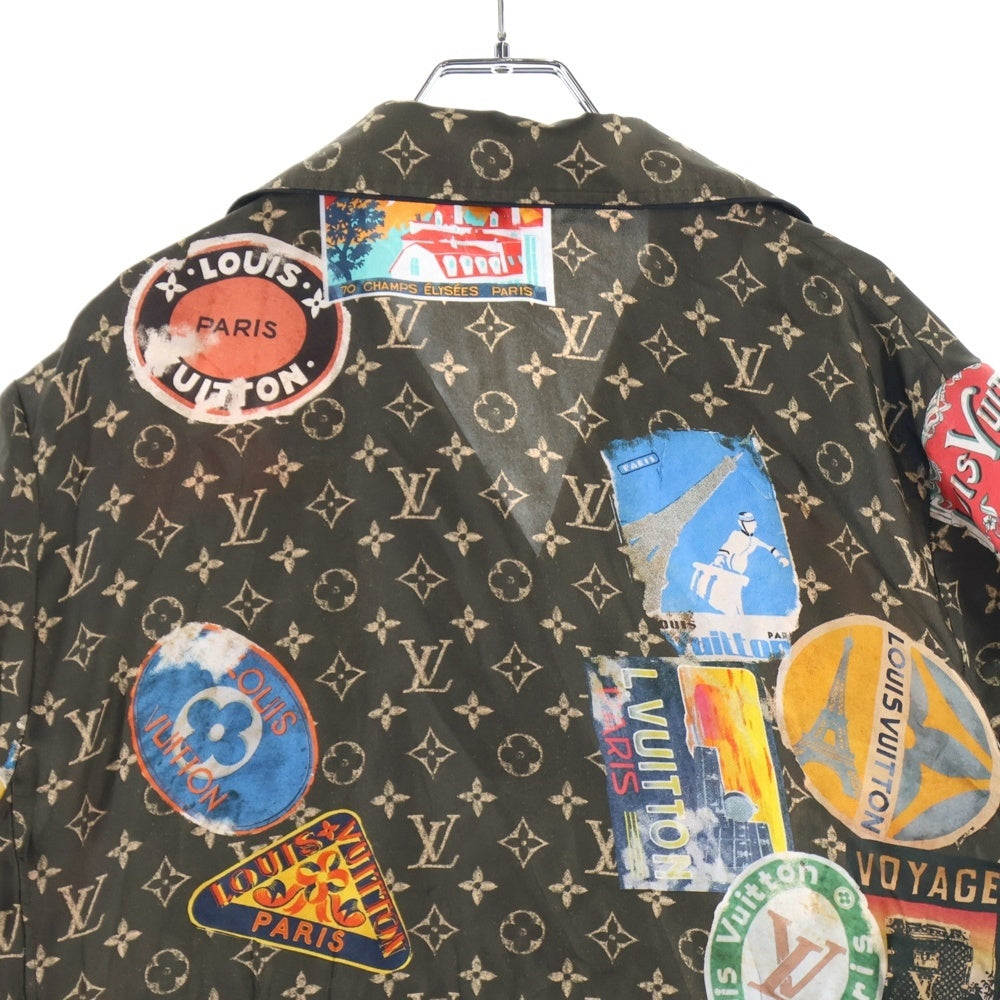 LOUIS VUITTON(ルイヴィトン) 24AW エリゼパレス シルク半袖シャツ ブラウン レディース RW242WW KFY FRBL20