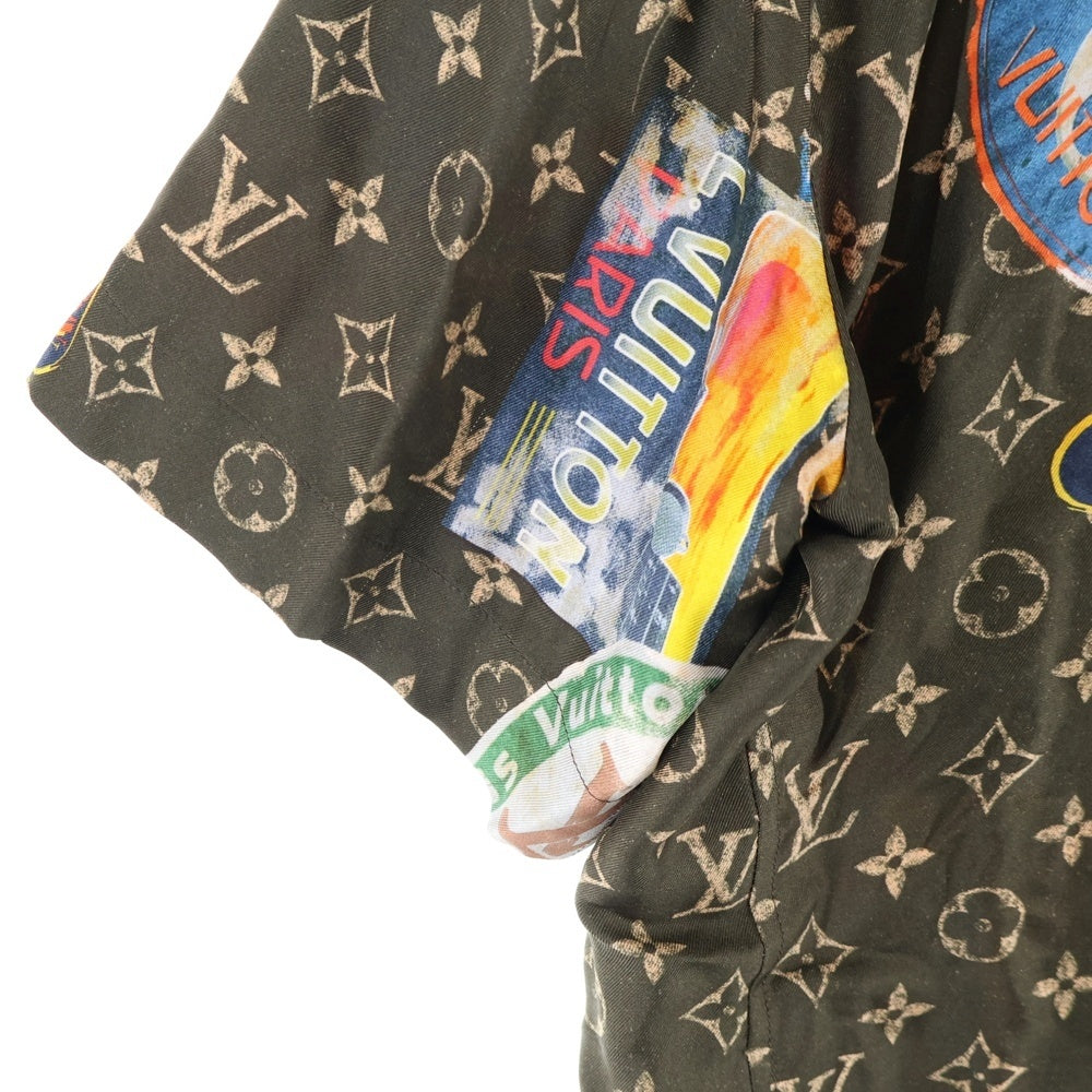LOUIS VUITTON(ルイヴィトン) 24AW エリゼパレス シルク半袖シャツ ブラウン レディース RW242WW KFY FRBL20