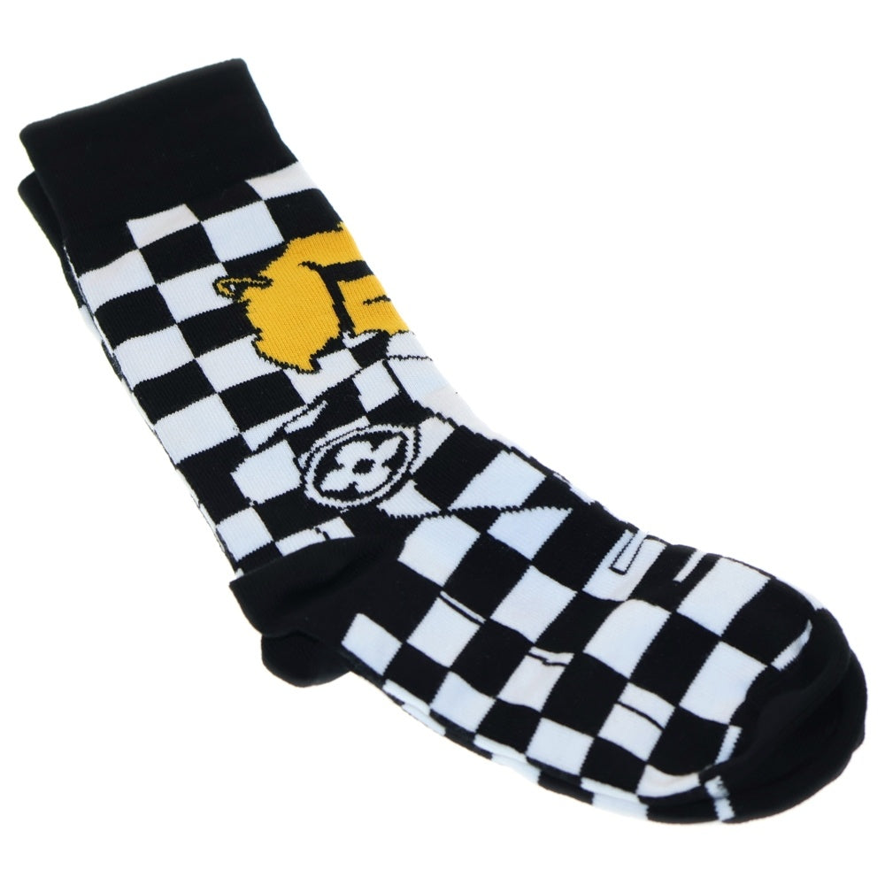 LOUIS VUITTON(ルイヴィトン) モンスターモチーフ ショセット ソックス 靴下 ブラック/ホワイト MP3136