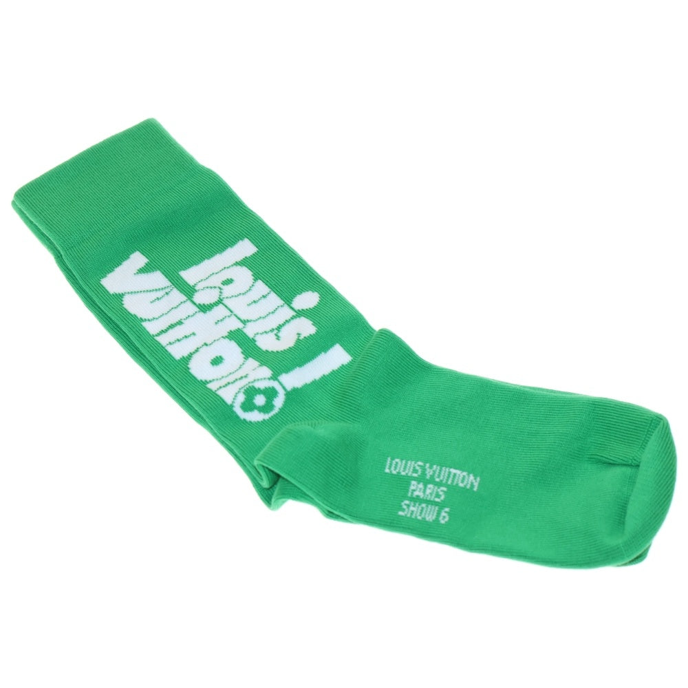 LOUIS VUITTON(ルイヴィトン) ロゴデザイン ショセット ソックス 靴下 グリーン MP3136