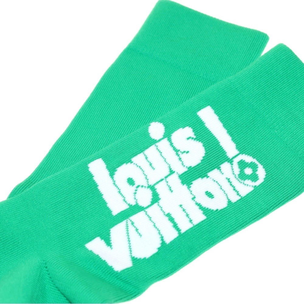 LOUIS VUITTON(ルイヴィトン) ロゴデザイン ショセット ソックス 靴下 グリーン MP3136