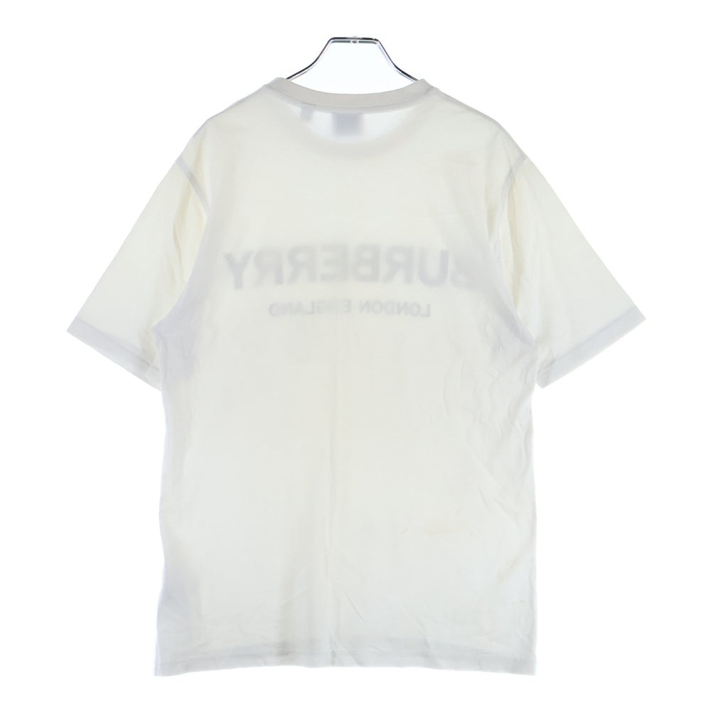 BURBERRY(バーバリー) フロントロゴプリント 半袖Tシャツ カットソー ホワイト 8026017