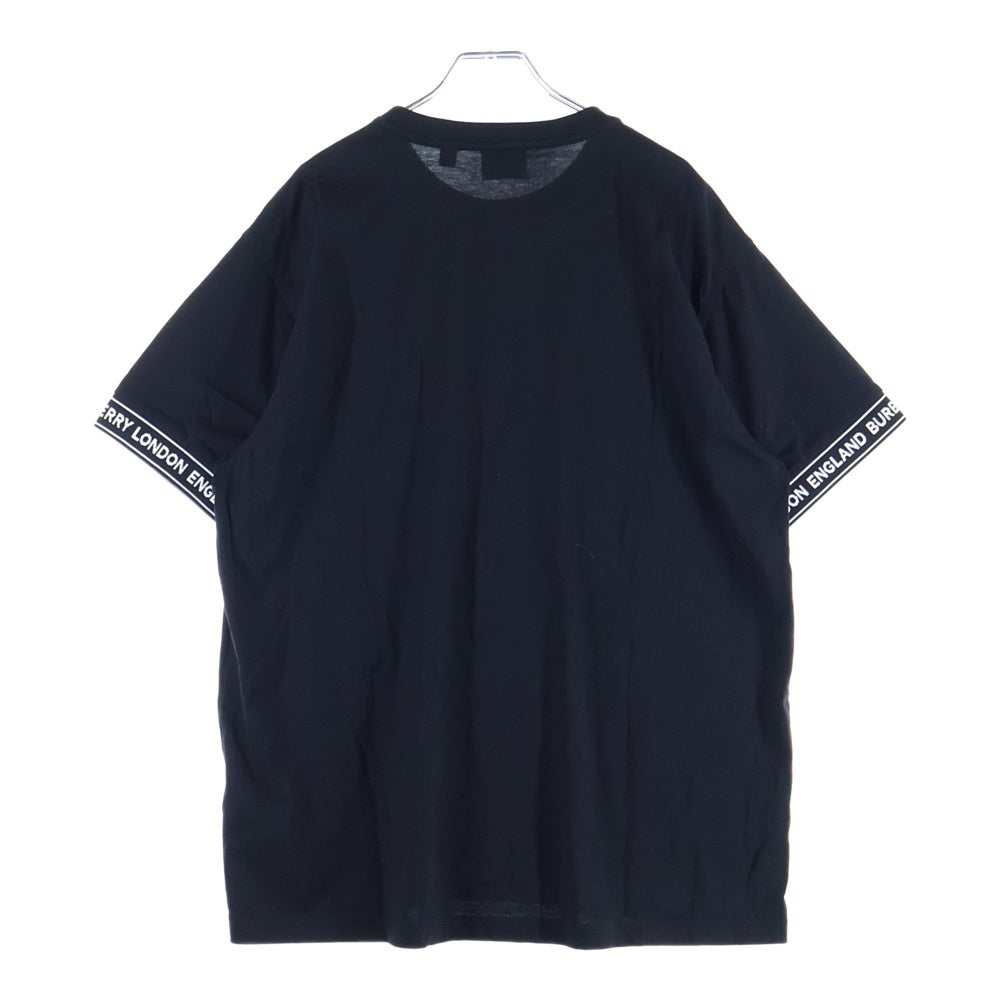 BURBERRY(バーバリー) スリーブロゴ 半袖Tシャツ カットソー ブラック 8026224