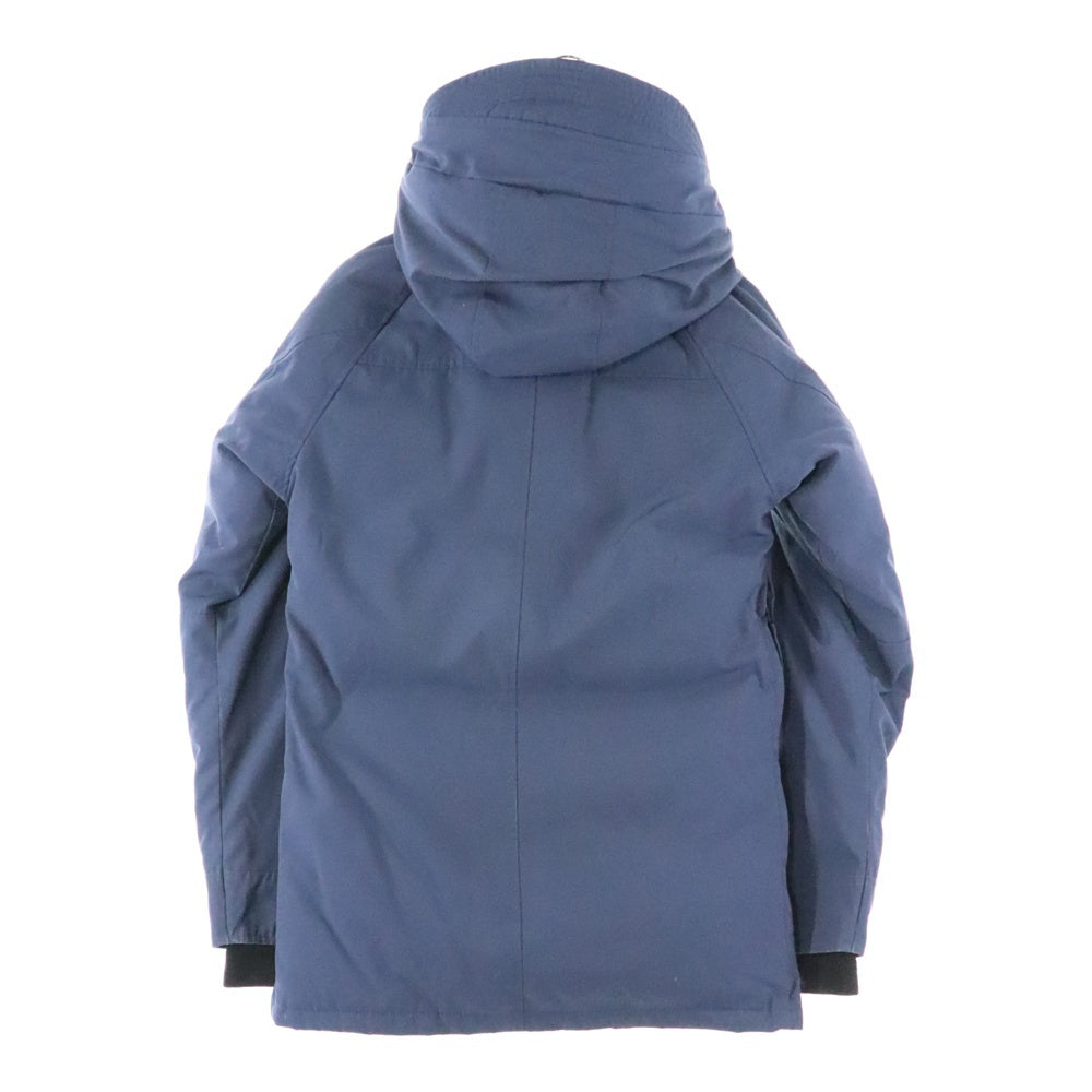 CANADA GOOSE(カナダグース) JASPER ジャスパー ロゴデザインモチーフ マルチポケット フーデッド ジップアップ ダウンジャケット ネイビー 68F8490