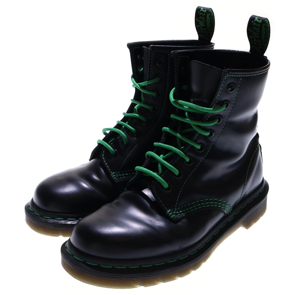 Dr.Martens(ドクターマーチン) Green Stitch Smooth グリーンステッチスムース ハイカットブーツ ブラック/グリーン 1460GS