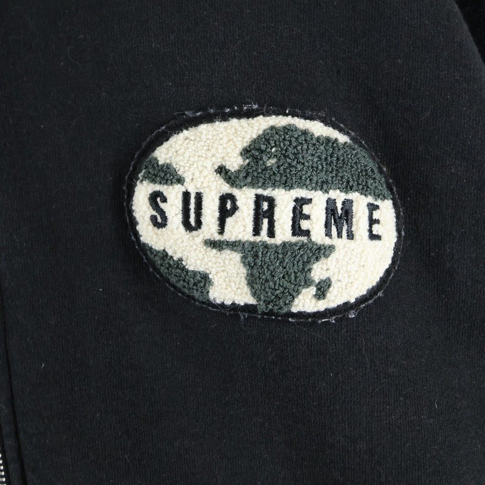 SUPREME(シュプリーム) 20SS WORLD FAMOUS ZIP UP HOODIE ワールド フェイマス ジップアップ フーディー スウェットパーカー ブラック