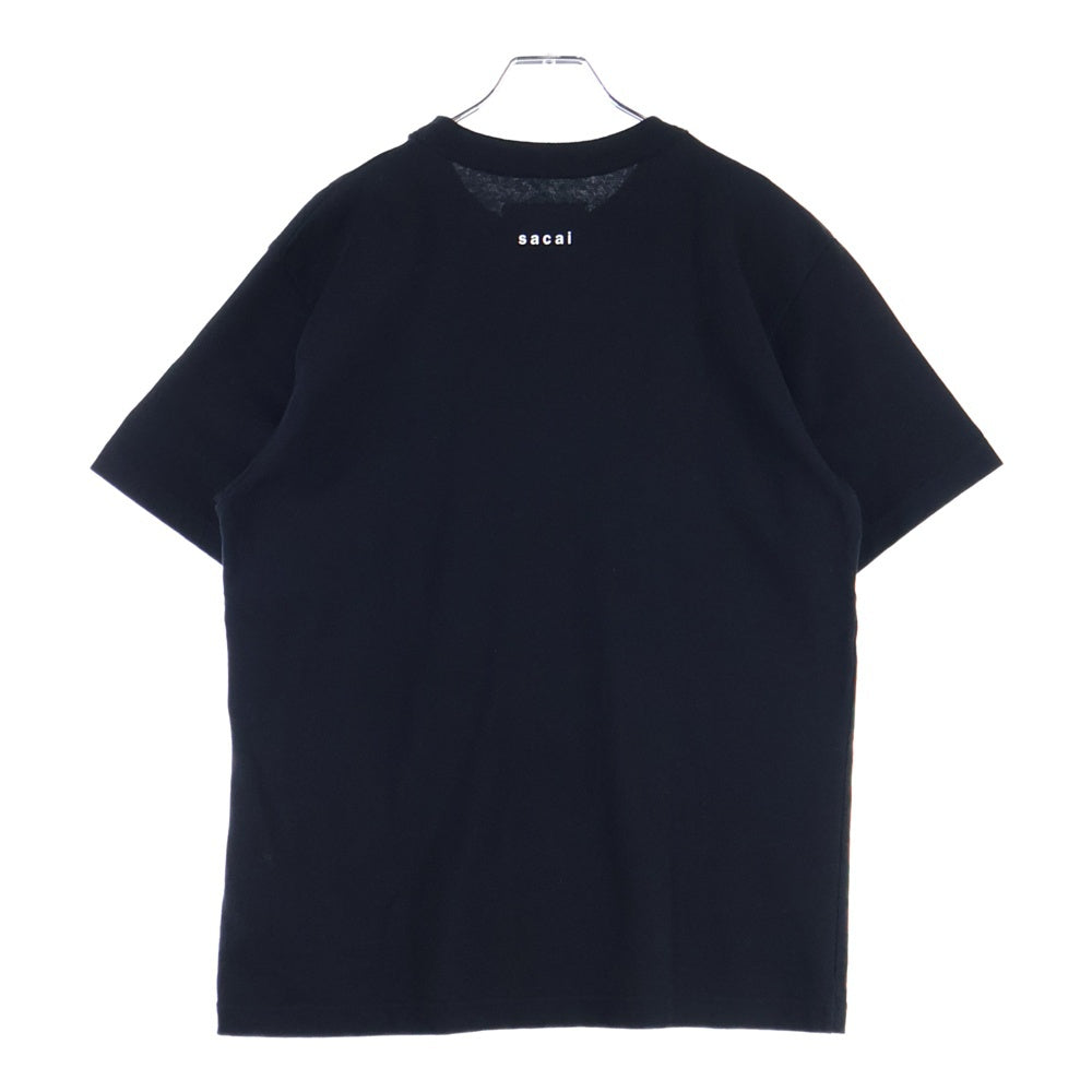 Sacai(サカイ) 19AW BAR ITALIA TEE バーイタリア 半袖Tシャツ ブラック 19-0006S