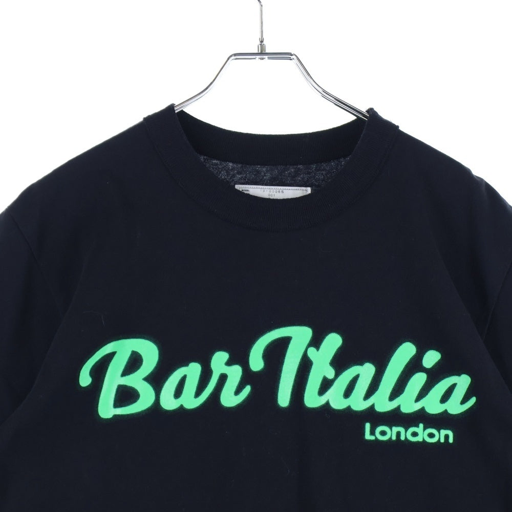 Sacai(サカイ) 19AW BAR ITALIA TEE バーイタリア 半袖Tシャツ ブラック 19-0006S