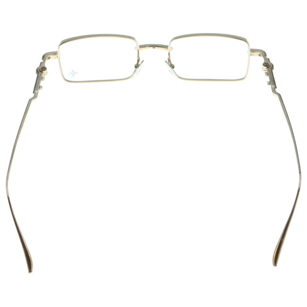 CHROME HEARTS(クロムハーツ) BUCKLE RIDER スクエアフレーム サングラス 眼鏡 アイウェア ゴールド