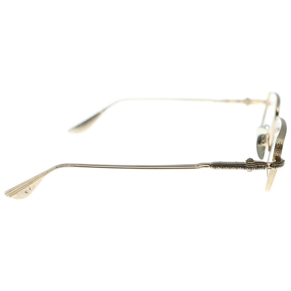 CHROME HEARTS(クロムハーツ) BUCKLE RIDER スクエアフレーム サングラス 眼鏡 アイウェア ゴールド