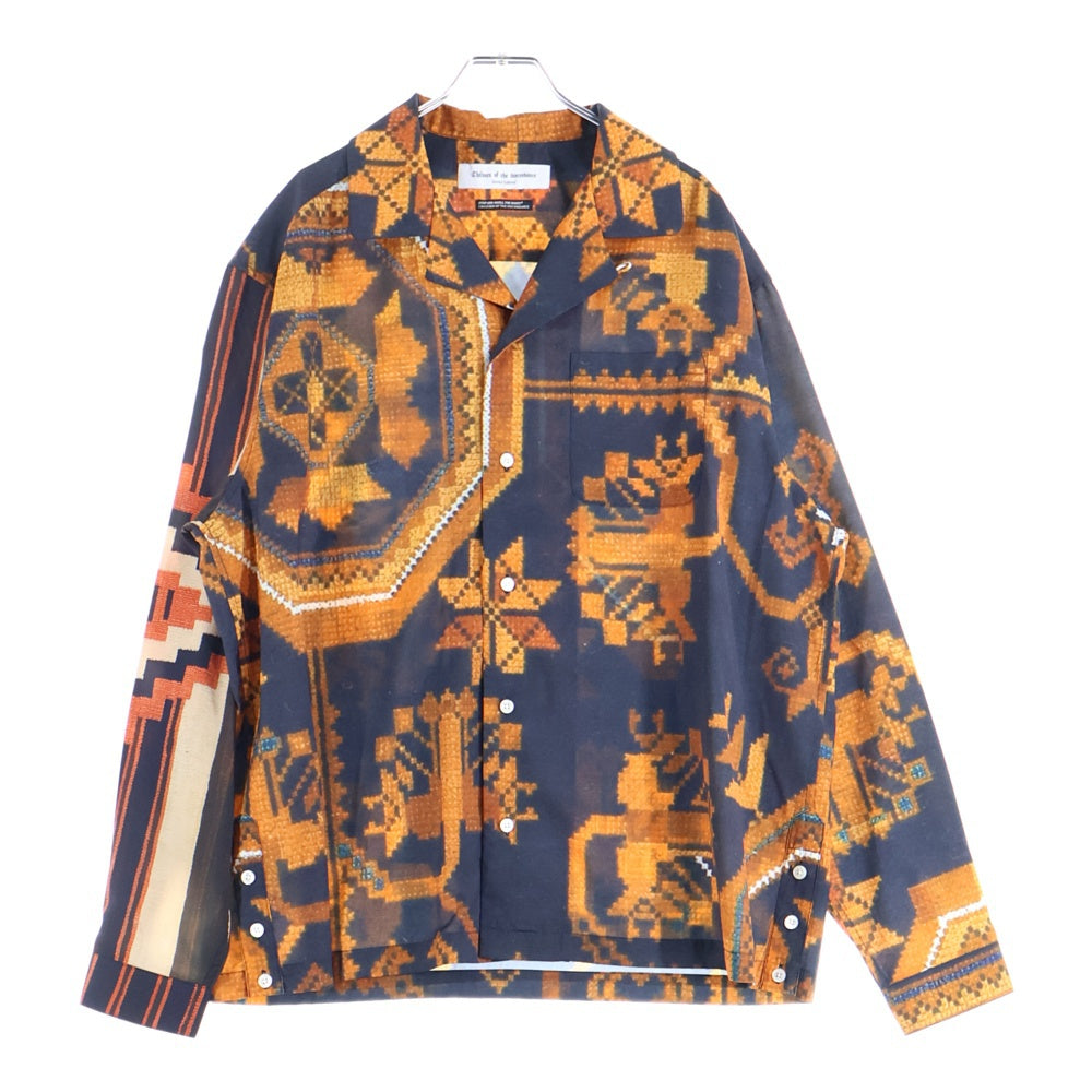 Children of the discordance(チルドレンオブザディスコーダンス) Second Edition PD PRINT LONG SLEEVE SHIRT 総柄長袖シャツ オレンジ COTDSE-243008