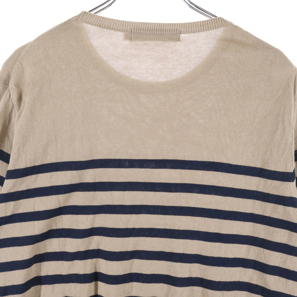 UNDERCOVER(アンダーカバー) 07SS Sweater ボーダー クルーネックニットセーター ベージュ 7S267-K5