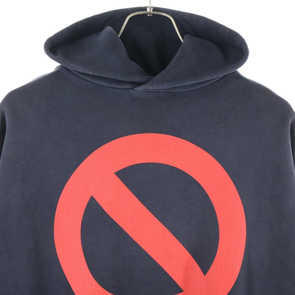 BALENCIAGA(バレンシアガ) BFRND Series Hoodie ダメージ加工 プルオーバースウェットパーカー フーディー ブラック 739024 TQVG7