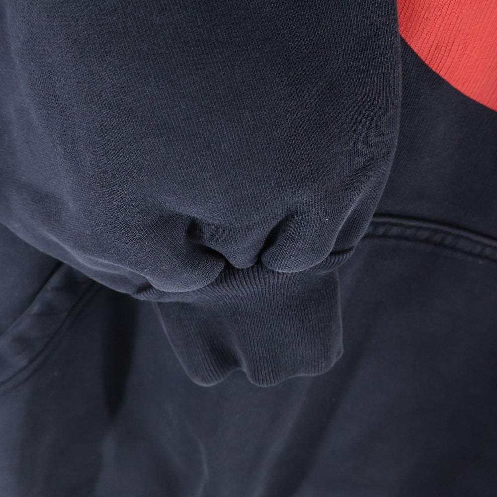 BALENCIAGA(バレンシアガ) BFRND Series Hoodie ダメージ加工 プルオーバースウェットパーカー フーディー ブラック 739024 TQVG7