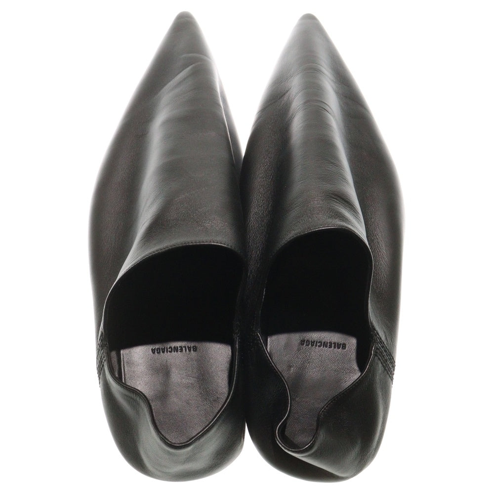 BALENCIAGA(バレンシアガ) FLAT MULE SMOOTH LAMBSKIN フラットミュール ラムスキンレザーローカットシューズ ブラック 788347