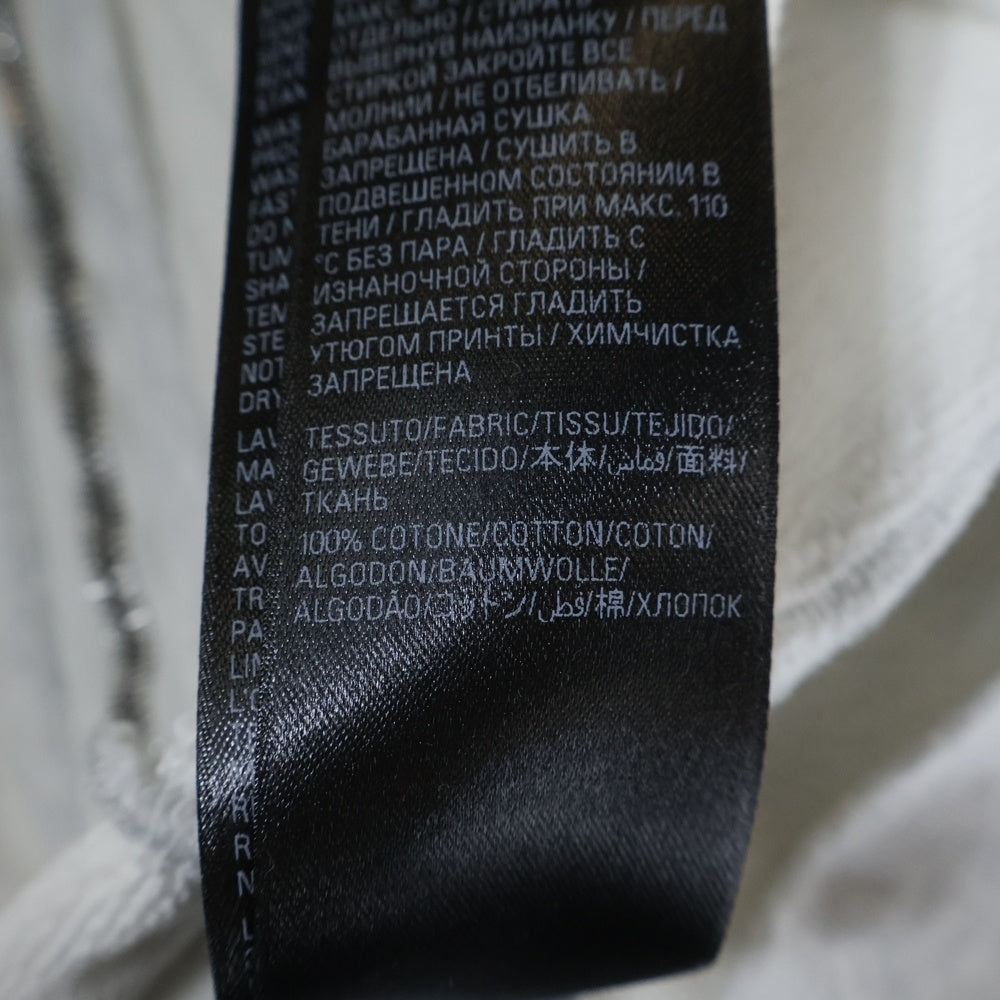 BALENCIAGA(バレンシアガ) 24SS Music Archive Series Connected Zip Up Hoodie アーカイブロゴ ダメージ加工 ジップアップスウェットパーカー フーディー グレー 744457 TQVA6